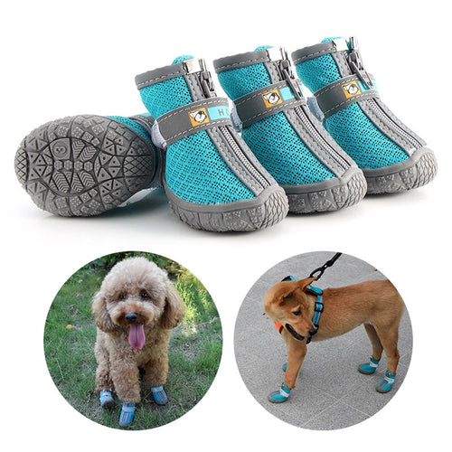 Chaussures antidérapantes et réfléchissantes pour chien