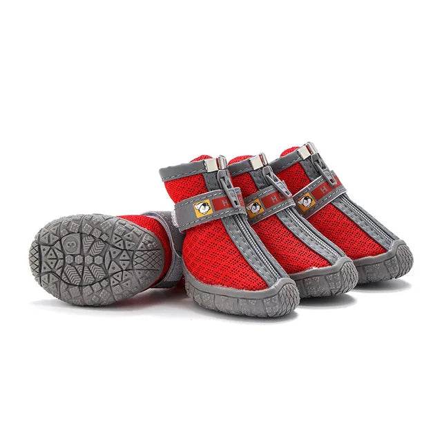 Chaussures antidérapantes et réfléchissantes pour chien