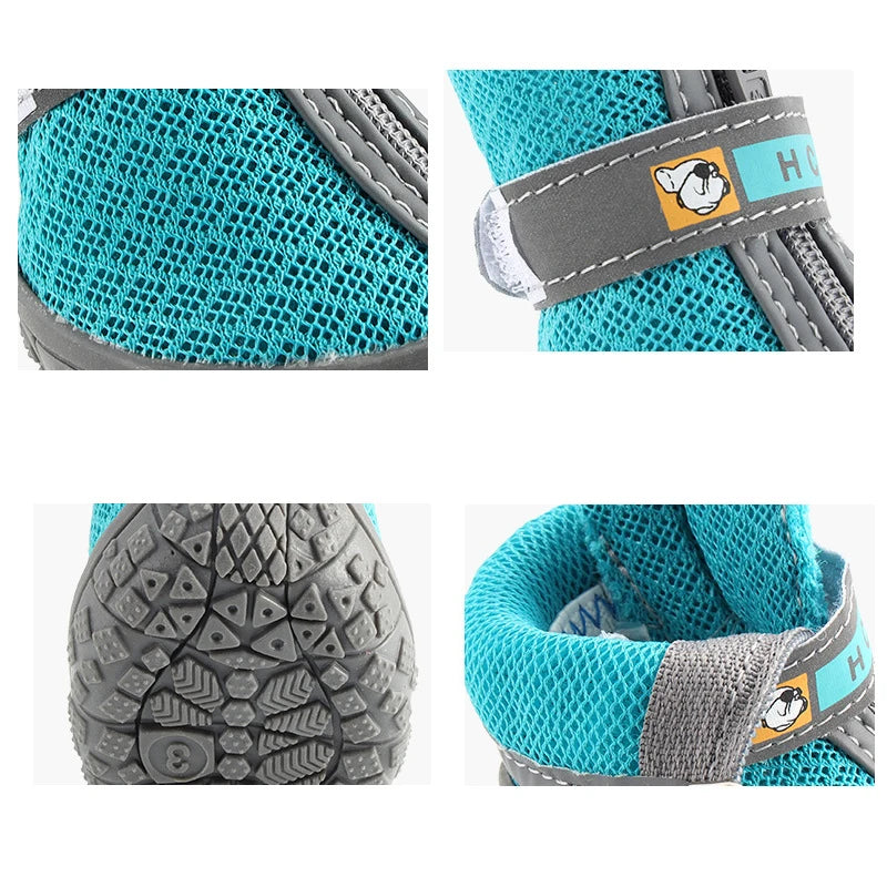 Chaussures antidérapantes et réfléchissantes pour chien
