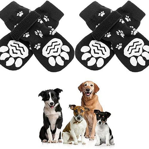 Chaussettes antidérapantes pour chien senior (lot de 4)