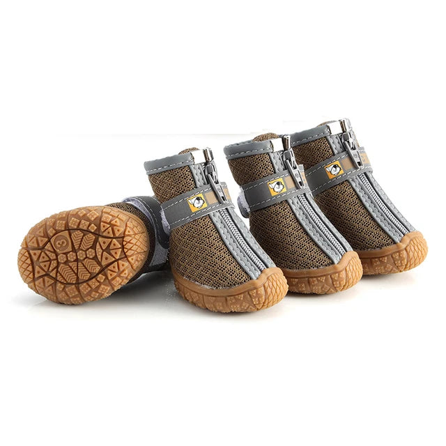 Chaussures antidérapantes et réfléchissantes pour chien